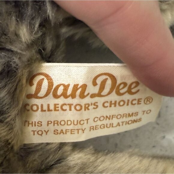 Dan Dee Collectors Choice Plush Elephant Stuffed Animal 14" Checkered Bow Soft - Picture 5 of 7